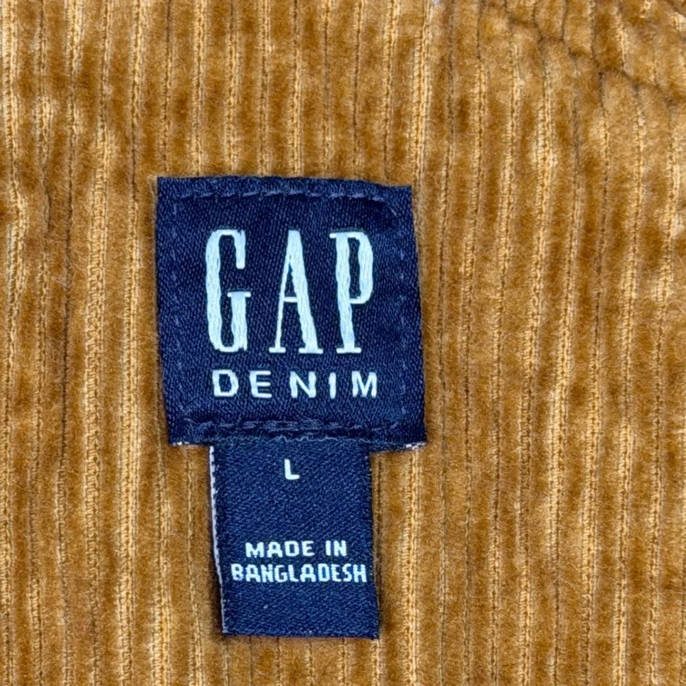 Gap Skirtall Kids L 10-11 Corduroy Winter Ochre Button Front EUC